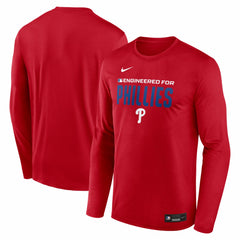 MLB Philadelphia Phillies Nike Authentic Collection Legend Dri-FIT Long Sleeve T-Shirt