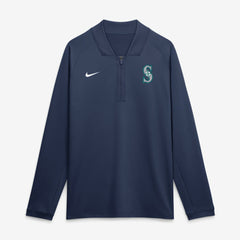 MLB Seattle Mariners Nike Authentic Collection Dri-FIT Raglan Half-Zip Pullover
