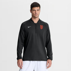 MLB San Francisco Giants Nike Authentic Collection Dri-FIT Raglan Half-Zip Pullover