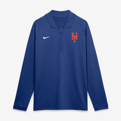 MLB New York Mets Nike Authentic Collection Dri-FIT Raglan Half-Zip Pullover