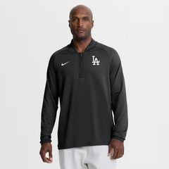 MLB Los Angeles Dodgers Nike Authentic Collection Dri-FIT Raglan Half-Zip Pullover