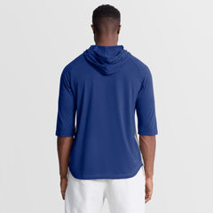 MLB New York Mets Nike Authentic Collection Flux Dri-FIT Raglan 3/4-Sleeve Hooded T-Shirt