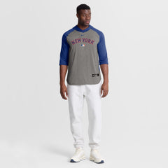 MLB New York Mets Nike Authentic Collection Flux Dri-FIT Raglan 3/4-Sleeve Hooded T-Shirt