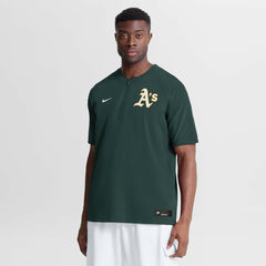 MLB Athletics Nike Authentic Collection Dri-FIT Quarter-Zip Windshirt