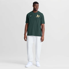MLB Athletics Nike Authentic Collection Dri-FIT Quarter-Zip Windshirt