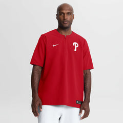 MLB Philadelphia Phillies Nike Authentic Collection Dri-FIT Quarter-Zip Windshirt