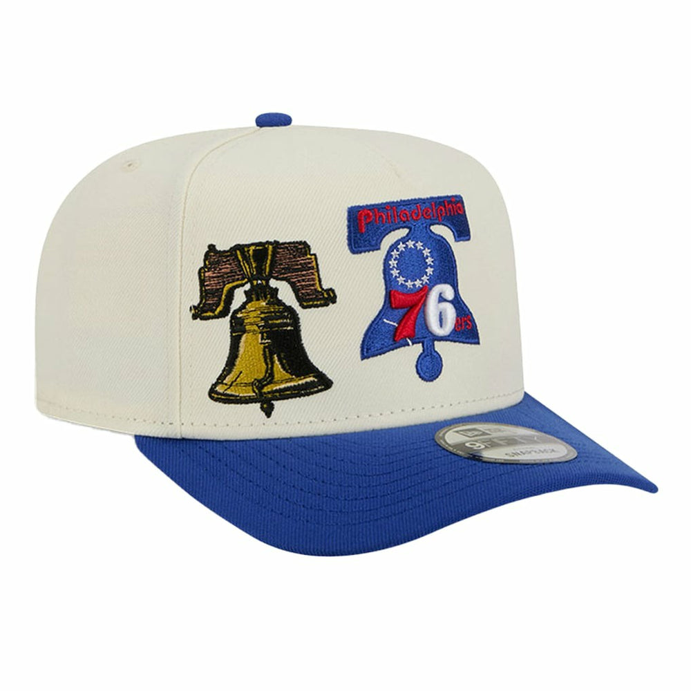 NBA Philadelphia 76ers Illustrated Mascot 2-Toned Pre-Curved A-Frame 9FIFTY Adjustable Hat