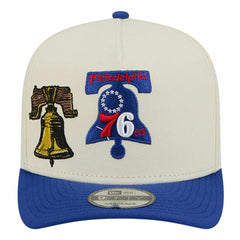 NBA Philadelphia 76ers Illustrated Mascot 2-Toned Pre-Curved A-Frame 9FIFTY Adjustable Hat