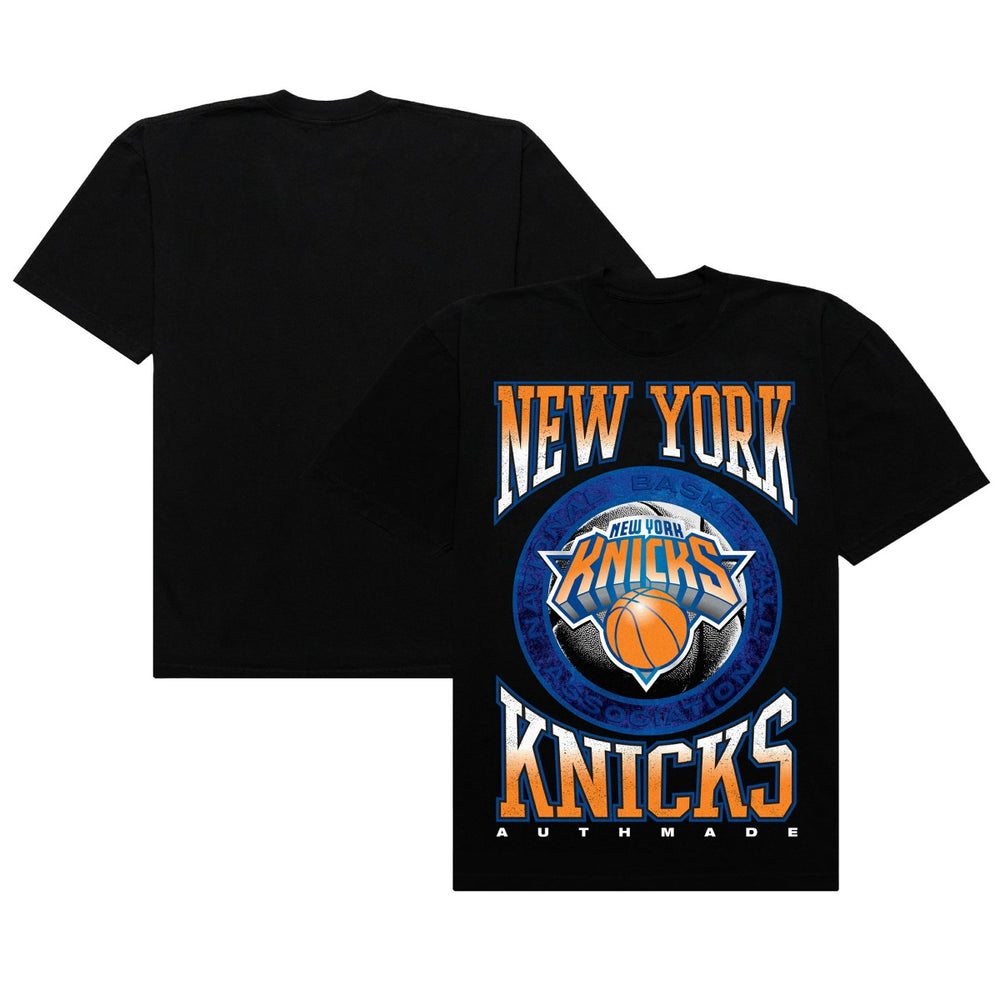 NBA New York Knicks Authmade Vintage Metal Premium Heavyweight T-Shirt