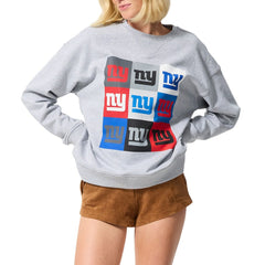 Terez Women's Technicolor Oversized Sweatshirt - New York Giants