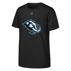NHL Black Utah Mammoth Outerstuff Youth Primary Logo T-Shirt