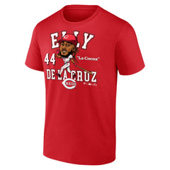MLB Elly De La Cruz Cincinnati Reds Fanatics Hometown Caricature T-Shirt