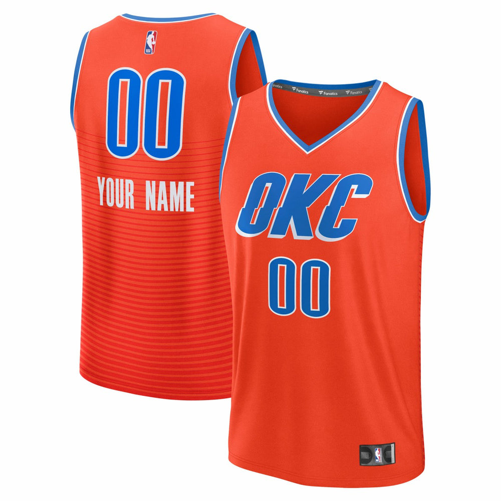 NBA Oklahoma City Thunder Youth Fast Break Custom Jersey