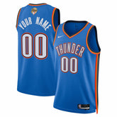 NBA Oklahoma City Thunder Unisex 2025 NBA Finals Patch Custom Swingman Jersey