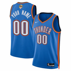 NBA Oklahoma City Thunder Unisex 2025 NBA Finals Patch Custom Swingman Jersey
