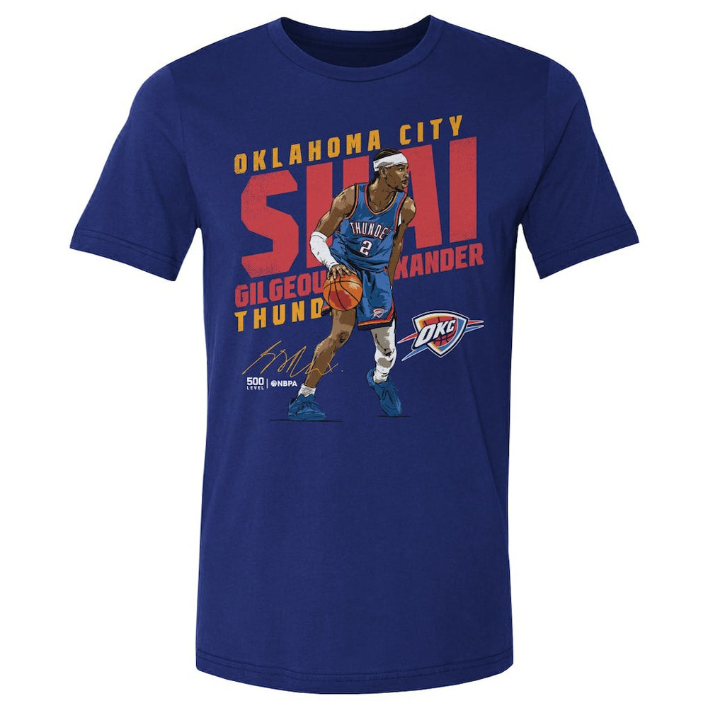 NBA Shai Gilgeous-Alexander Oklahoma City Thunder 500 Level Slant T-Shirt