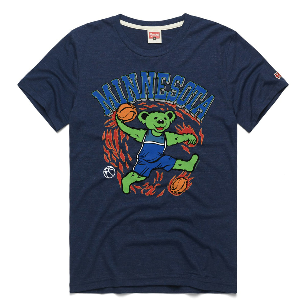 NBA Minnesota Timberwolves Homage Unisex Grateful Dead Tri-Blend T-Shirt
