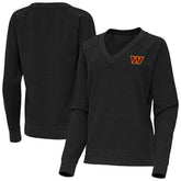 Antigua Women's Varsity Tri-Blend V-Neck Long Sleeve T-Shirt - Washington Commanders