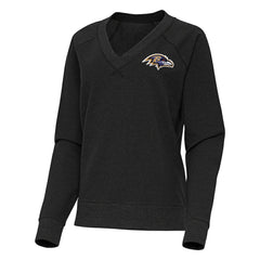 Antigua Women's Varsity Tri-Blend V-Neck Long Sleeve T-Shirt - Baltimore Ravens