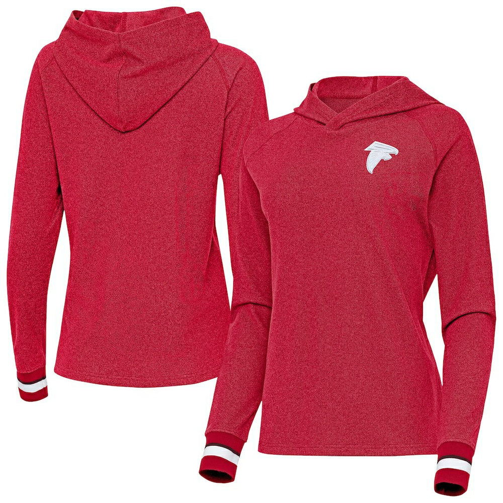Antigua Women's Trek Raglan Pullover Hoodie - Atlanta Falcons