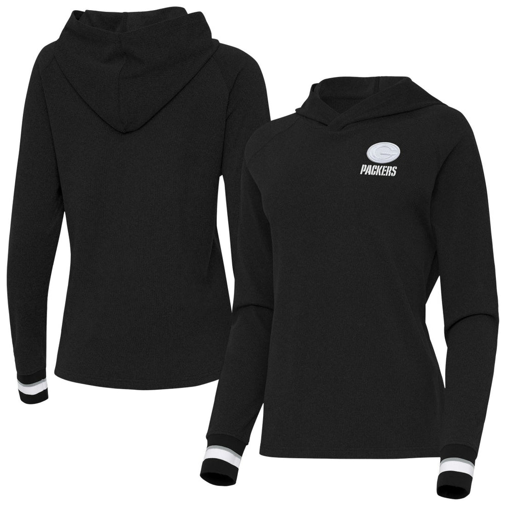 Antigua Women's Trek Raglan Pullover Hoodie - Green Bay Packers