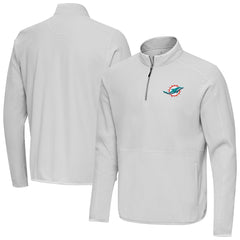 Antigua Step Up Quarter-Zip Pullover - Miami Dolphins