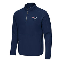 Antigua Step Up Quarter-Zip Pullover - New England Patriots