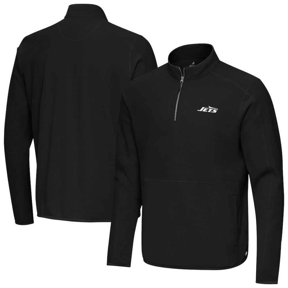 Antigua Step Up Quarter-Zip Pullover - New York Jets