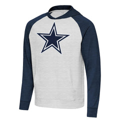 Antigua Urgent Raglan Pullover Hoodie - Dallas Cowboys