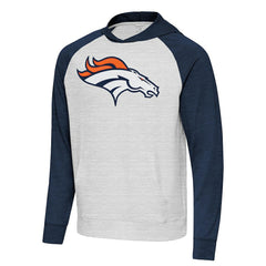 Antigua Urgent Raglan Pullover Hoodie - Denver Broncos