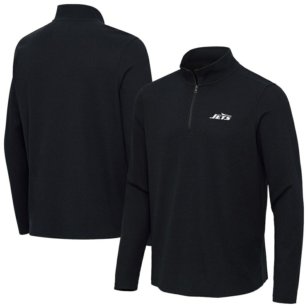 Antigua Sync Tri-Blend Quarter-Zip Pullover - New York Jets