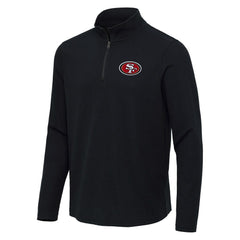 Antigua Sync Tri-Blend Quarter-Zip Pullover - San Francisco 49ers
