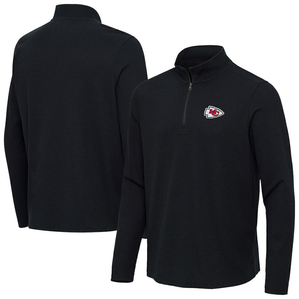 Antigua Sync Tri-Blend Quarter-Zip Pullover - Kansas City Chiefs