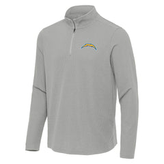 Antigua Sync Tri-Blend Quarter-Zip Pullover - Los Angeles Chargers