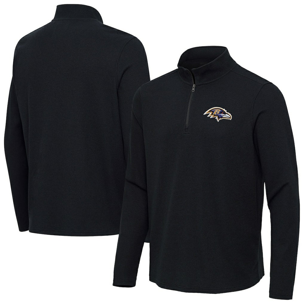 Antigua Sync Tri-Blend Quarter-Zip Pullover - Baltimore Ravens