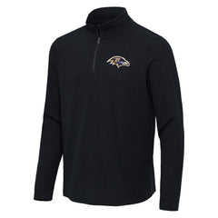 Antigua Sync Tri-Blend Quarter-Zip Pullover - Baltimore Ravens