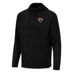 Antigua Connected Quarter-Zip Pullover Hoodie - Jacksonville Jaguars