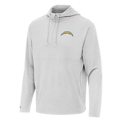 Antigua Connected Quarter-Zip Pullover Hoodie - Los Angeles Chargers