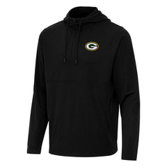 Antigua Connected Quarter-Zip Pullover Hoodie - Green Bay Packers