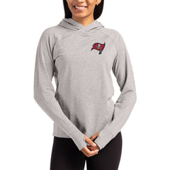 Cutter & Buck Women's Primary Logo Adapt Knit Recycled Raglan Pullover Hoodie - Tampa Bay Buccaneers