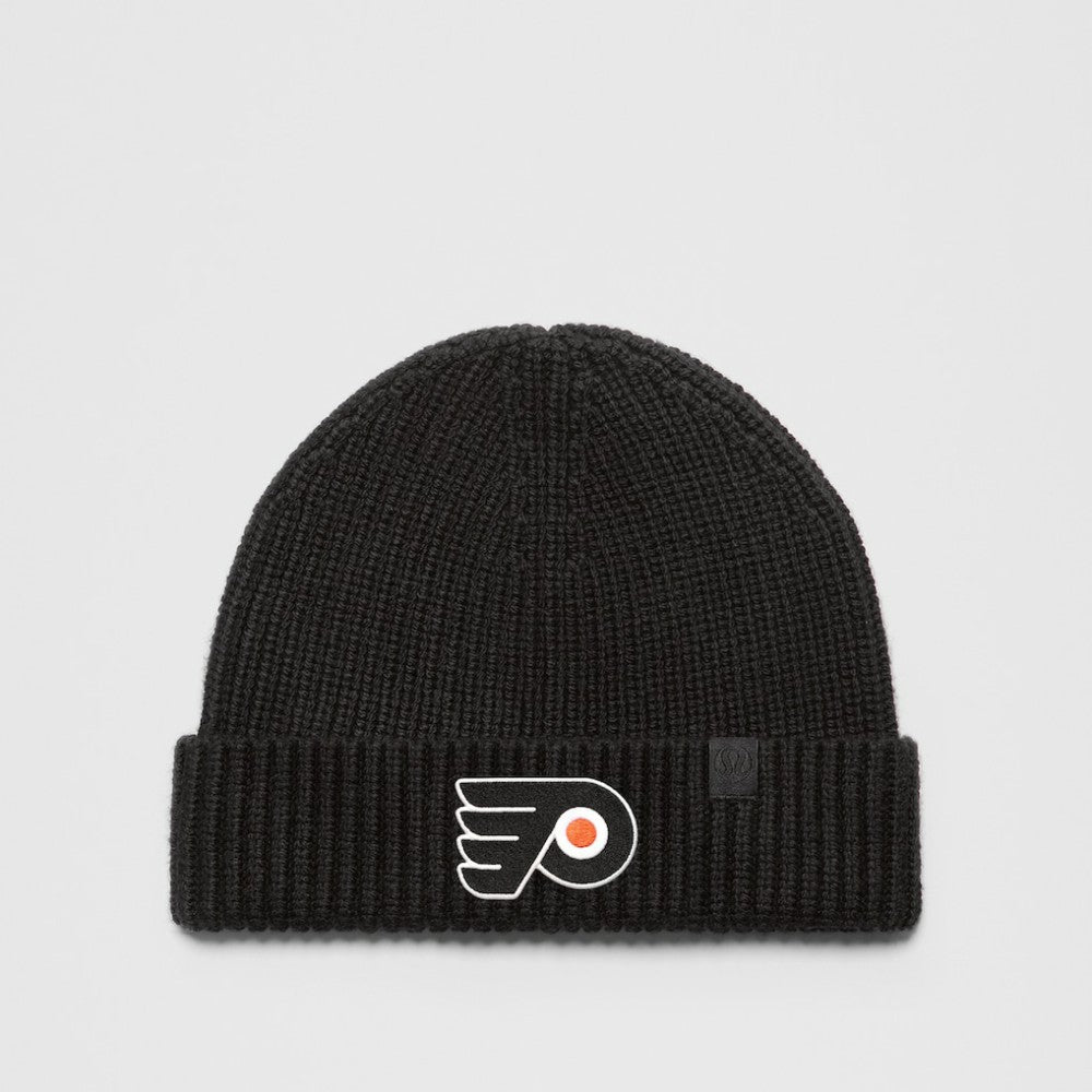 NHL Black|Black Philadelphia Flyers lululemon Unisex Close-Fit Wool-Blend Ribbed Beanie