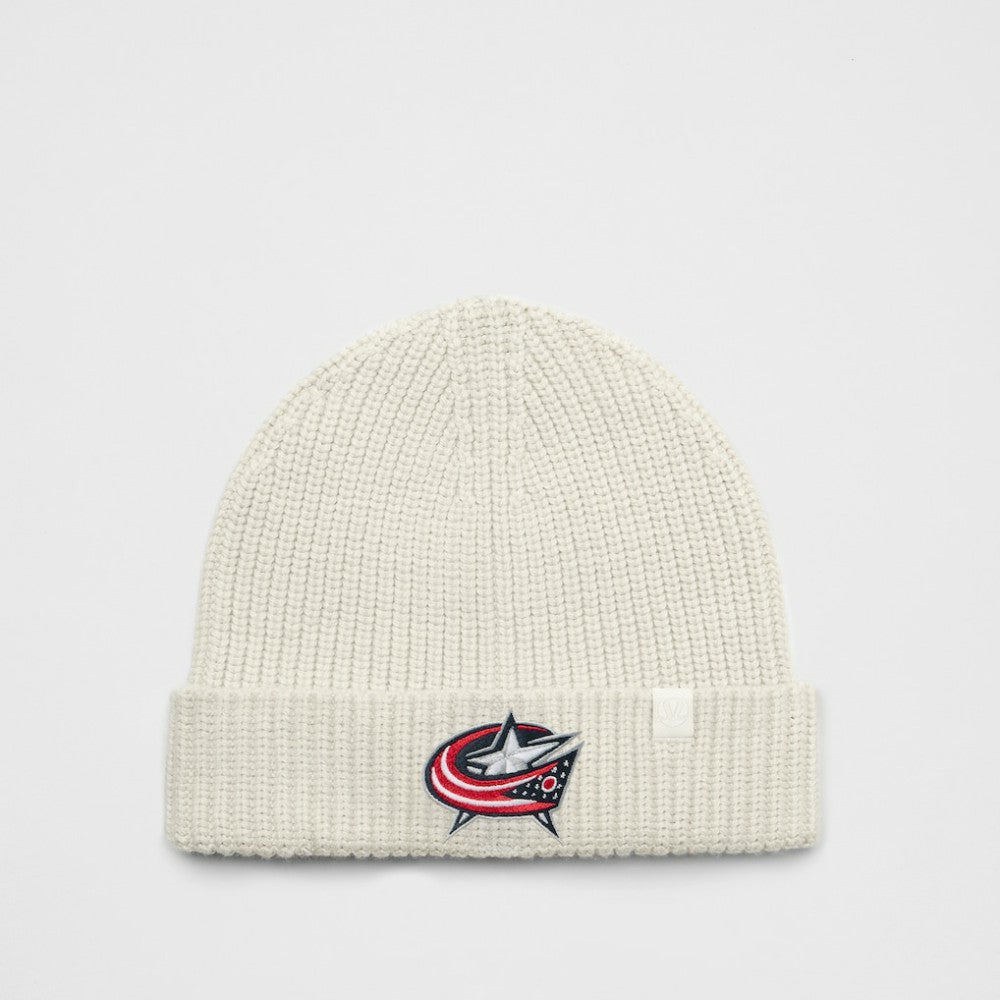 NHL Heathered Bone|Heathered Bone Columbus Blue Jackets lululemon Unisex Close-Fit Wool-Blend Ribbed Beanie