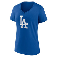 MLB Shohei Ohtani Los Angeles Dodgers Women's Player Name & Number V-Neck T-Shirt