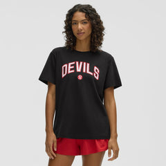 NHL Black|Black New Jersey Devils lululemon Women's All Yours Organic Cotton T-Shirt
