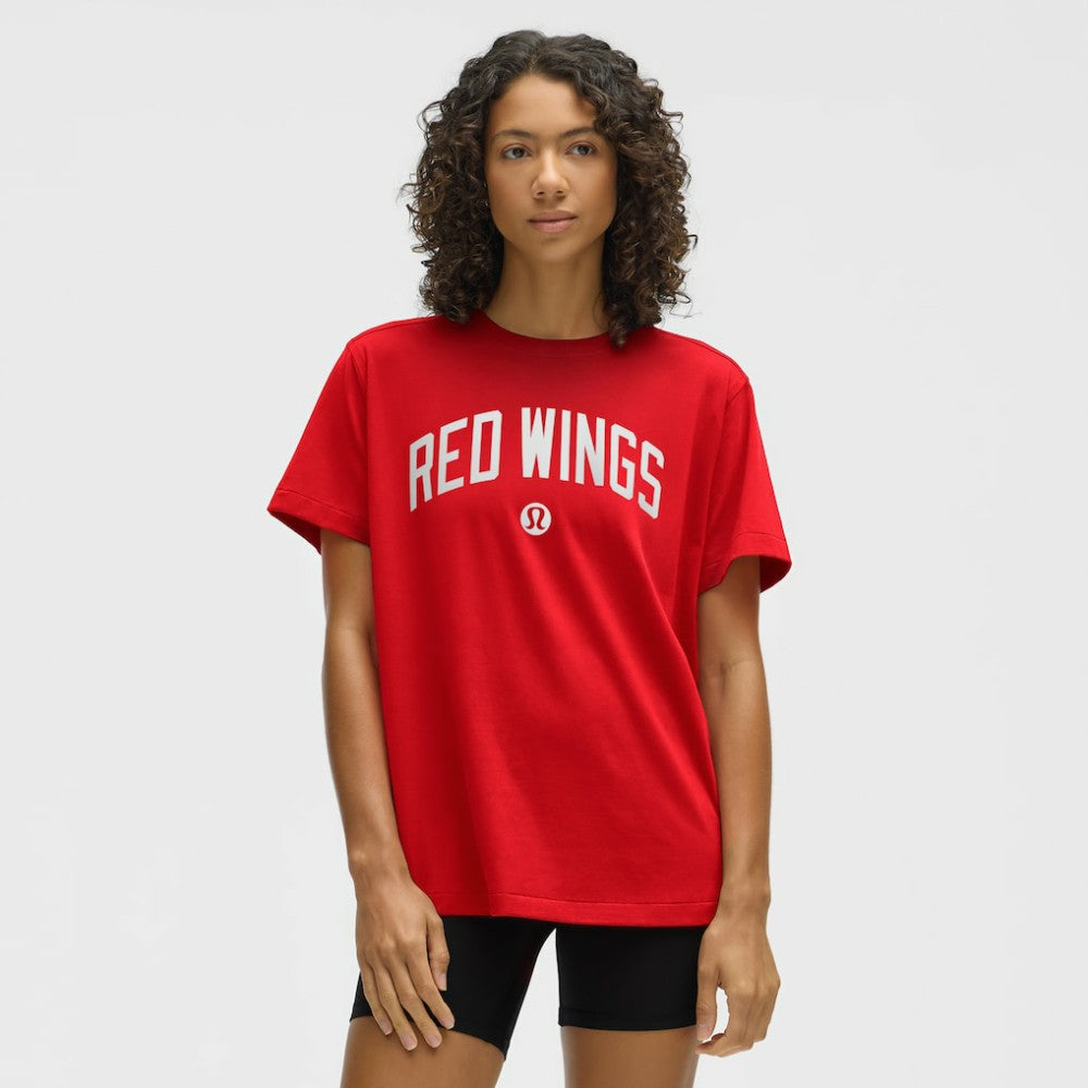 NHL True Red|True Red Detroit Red Wings lululemon Women's All Yours Organic Cotton T-Shirt