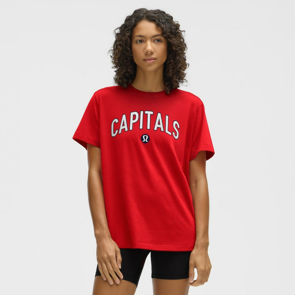 NHL True Red|True Red Washington Capitals lululemon Women's All Yours Organic Cotton T-Shirt
