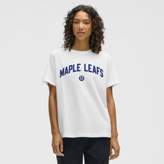 NHL White|White Toronto Maple Leafs lululemon Women's All Yours Organic Cotton T-Shirt