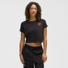 NHL Black|Black Calgary Flames lululemon Women's Cates T-Shirt