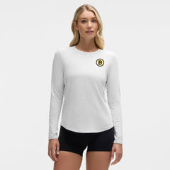 NHL Heathered Core Ultra Light Grey|Heathered Core Ultra Light Grey Boston Bruins lululemon Women's Love Long Sleeve T-Shirt
