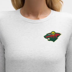 NHL Heathered Core Ultra Light Grey|Heathered Core Ultra Light Grey Minnesota Wild lululemon Women's Love Long Sleeve T-Shirt
